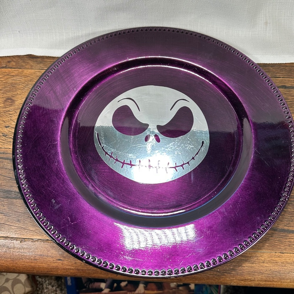 Nightmare Before Christmas Ashland Charger Plates Jack Skellington Halloween